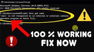 FIX wmic is not recognized as an internal or external command operable program or batch file [upl. by Adehsor]