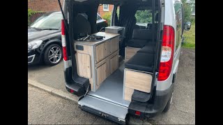 MICRO CAMPER CONVERSION TV TOILET VANLIFE CAMPERVAN UK STEALTH  Cost of living beater [upl. by Reifinnej]