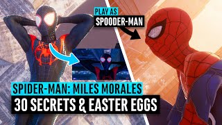 SpiderMan Miles Morales  30 Easter Eggs and Secrets PS4PS5 [upl. by Cheke]