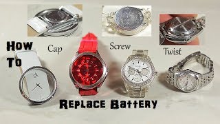 How To Replace Change Watch Battery [upl. by Einrae]