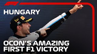 Esteban Ocon Claims Brilliant Maiden F1 Victory  2021 Hungarian Grand Prix [upl. by Omrelliug]