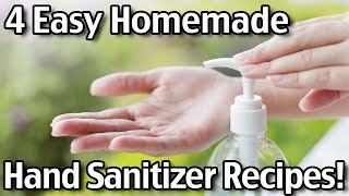 4 Easy Homemade Hand Sanitizer Recipes [upl. by Nickles]