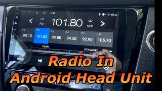 Radio on Android Head Unit [upl. by Rolat]