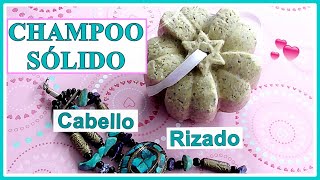 💚❤️ CHAMPÚ SÓLIDO Casero CABELLO RIZADO Tutorial ANTIFRIZZ [upl. by Harraf]