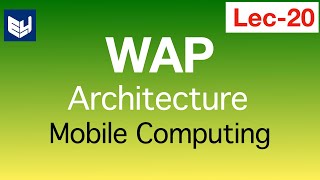 WAP architecture  MC  Mobile Computing  Lec20  Bhanu Priya [upl. by Dang]