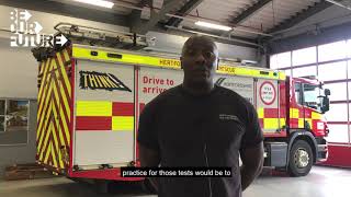 Firefighter explains the bleep test [upl. by Animas]