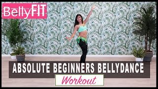 Absolute Beginners Bellydance Workout  Shimmy amp Hip drops [upl. by Lekar]