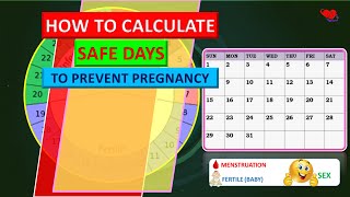 HOW TO CALCULATE SAFE DAYS TO PREVENT PREGNANCY EASY [upl. by Farro]