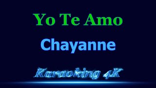 Chayanne Yo Te Amo Karaoke 4K [upl. by Akiaki]