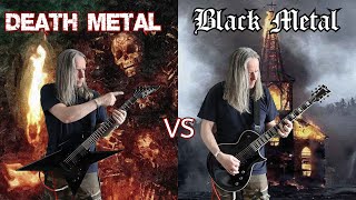 Death Metal VS Black Metal Ultimate Guitar Riffs Battle [upl. by Burnsed]