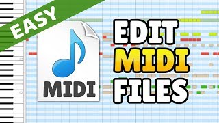 How to Edit MIDI Files  MIDI Editor Beginner Tutorial [upl. by Eromle]