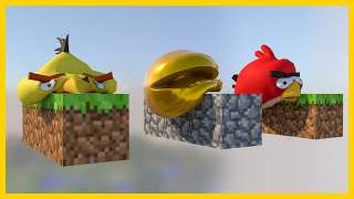 ➤ Pacman vs Angry birds softbody race 🐦 [upl. by Ruhtua]