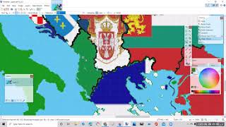 alternate flagmap of europe speed art 1 [upl. by Yelah]