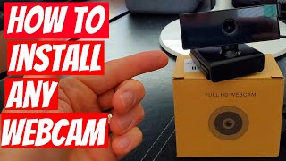 HOW TO INSTALL ANY WEBCAM  QUICK amp EASY [upl. by Tarrel]