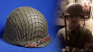 WW2 US M1 Helmet  How to Restore a M1 Helmet  Convert a Post War helmet to a WWII One [upl. by Fulviah]