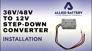 How To Install converter for Lithium Battery  Allied Battery [upl. by Shumway204]