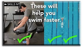 25 gym exercises to help you swim faster Workout 10 Free PDF guide [upl. by Esyli]