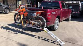 Harbor Freight Motorcycle Carrier Review amp Tips  Ktm 125sx [upl. by Tsyhtema]