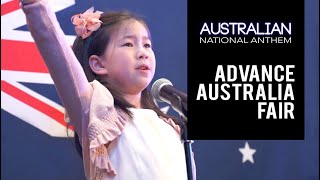 ADVANCE AUSTRALIA FAIR  National Anthem Of Australia With Lyrics  Wow A Powerful Performance [upl. by Assirim]