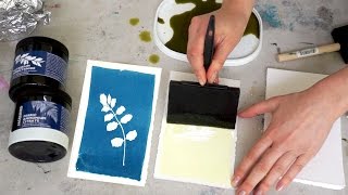 Cyanotype workshop Beautiful floral blue prints [upl. by Schulman]