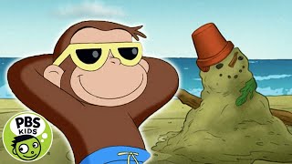 Curious George  George Goes to the Beach  PBS KIDS [upl. by Nod]