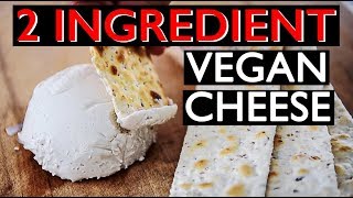 EASY Vegan Cheese Recipe ONLY 2 INGREDIENTS [upl. by Azerila]