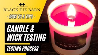 Candle Testing amp Wick Testing Overview  My Process for Testing Candles  Making Test Candles [upl. by Enorej]