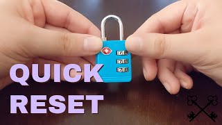 How To Reset TSA Lock Combo Tutorial  Lock Reset Series [upl. by Francine]