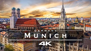 Munich Germany 🇩🇪  by drone 4K [upl. by Aryl]