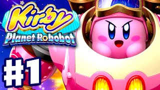 Kirby Planet Robobot  Gameplay Walkthrough Part 1  Area 1 Patched Plains Nintendo 3DS English [upl. by Chuck421]