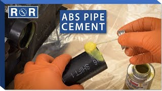 How to Glue ABS Pipe Together  Repair and Replace [upl. by Atikcir513]