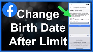 How To Change Birth Date Birthday On Facebook After Limit [upl. by Ludie]