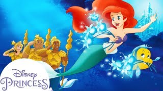 The Little Mermaid The Ghost Lights Readalong  Disney Princess Bedtime Stories [upl. by Yelnats]