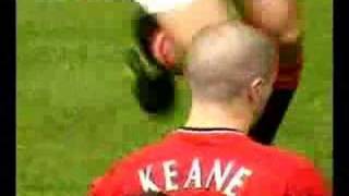 Roy Keane Ends Hålands Career In Manchester Derby [upl. by Ane]