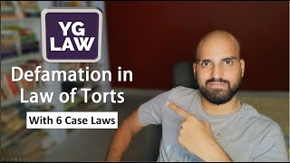 Defamation Essentials Defences and case laws  Law of Torts [upl. by Nivlen771]