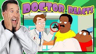 ER Doctor REACTS to Hilarious Medical Scenes From The Cleveland Show [upl. by Eenahc190]