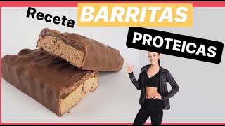 🔝💪 BARRAS DE PROTEINA caseras SOLO 5 ingredientes Sin horno [upl. by Airotkiv]