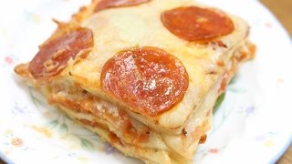 Quick Easy Pizza Recipe 3 Layered Tortilla Pizza [upl. by Aivatnahs]