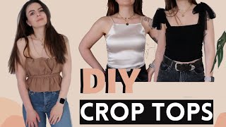 DIY Crop Tops from Scrap Fabrics [upl. by Onirotciv]