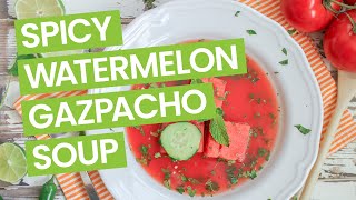 Watermelon Gazpacho Soup Recipe [upl. by Waylan]