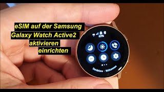 eSIM auf Samsung Galaxy Watch Active2 LTE aktivieren und einrichten o2  SeppelPower [upl. by Lazar]