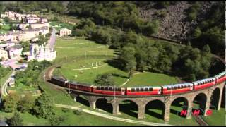 Rhaetian Railway in the Albula  Bernina Landscapes UNESCONHK [upl. by Jaquelyn]