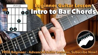 How to REALLY Play Bar Chords  A Beginner Guitar Tutorial [upl. by Niraj]