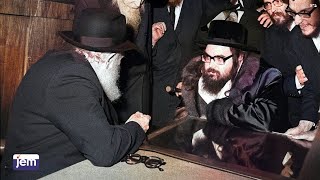 The Belzer Rebbes Meeting With The Lubavitcher Rebbe [upl. by Nannoc875]