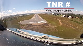 Landing at Antananarivo Ivato TNR Madagascar  Cockpit View [upl. by Eeb]