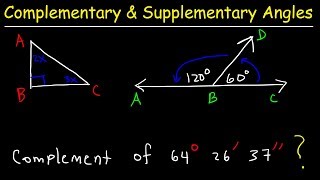 Complementary and Supplementary Angles [upl. by Brana]