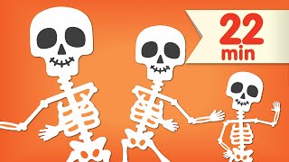 The Skeleton Dance  More  Dance Songs for Kids  Super Simple Songs [upl. by Rawde]