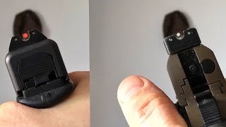 Trijicon HD Night Sights vs TruGlo Tritium Pro Night Sights [upl. by Jovitta]