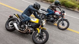 Scrambler Slam Ducati vs Triumph [upl. by Shurwood]