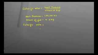 Calculate the Calorific Value of the fuel [upl. by Anitsirc]